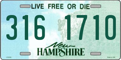 NH license plate 3161710