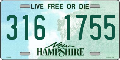 NH license plate 3161755