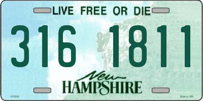 NH license plate 3161811