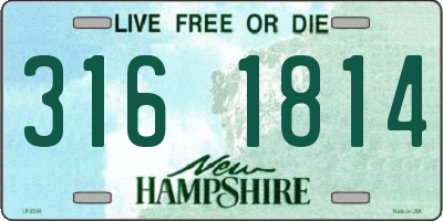 NH license plate 3161814