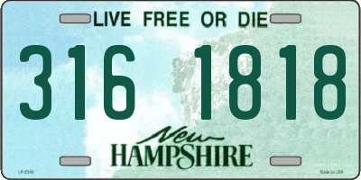 NH license plate 3161818