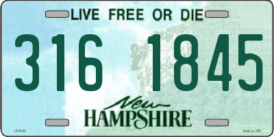 NH license plate 3161845