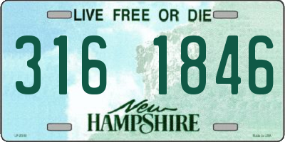 NH license plate 3161846