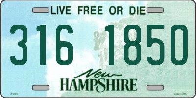 NH license plate 3161850