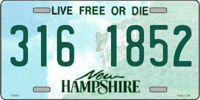 NH license plate 3161852