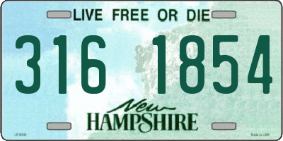 NH license plate 3161854