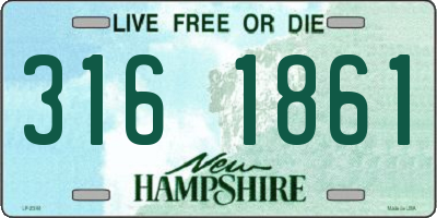 NH license plate 3161861