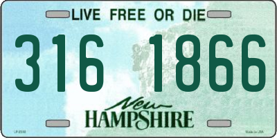 NH license plate 3161866