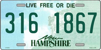 NH license plate 3161867