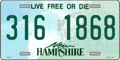 NH license plate 3161868