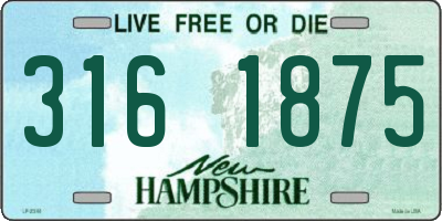 NH license plate 3161875