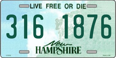 NH license plate 3161876