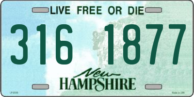 NH license plate 3161877