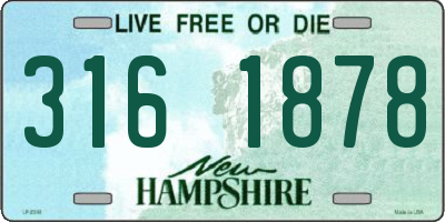 NH license plate 3161878