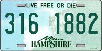 NH license plate 3161882