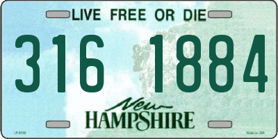 NH license plate 3161884