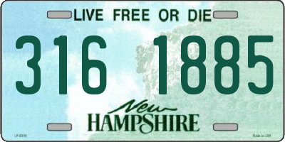 NH license plate 3161885