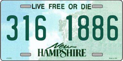 NH license plate 3161886