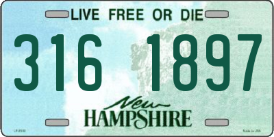 NH license plate 3161897