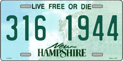 NH license plate 3161944