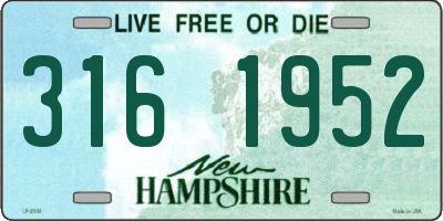 NH license plate 3161952