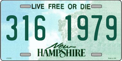 NH license plate 3161979
