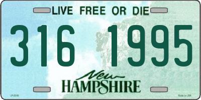 NH license plate 3161995