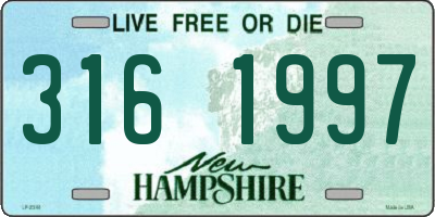 NH license plate 3161997