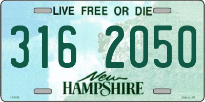 NH license plate 3162050