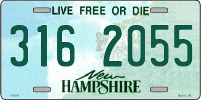 NH license plate 3162055