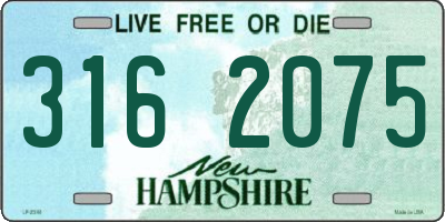 NH license plate 3162075