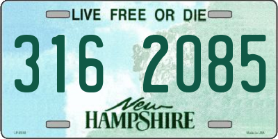 NH license plate 3162085