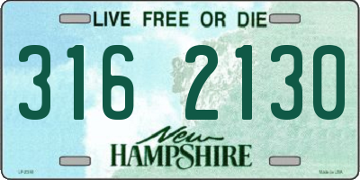NH license plate 3162130