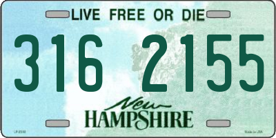 NH license plate 3162155