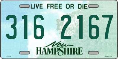 NH license plate 3162167
