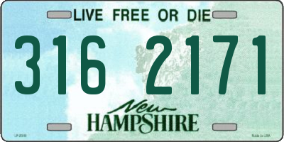NH license plate 3162171