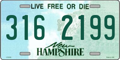 NH license plate 3162199