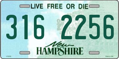 NH license plate 3162256