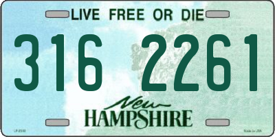 NH license plate 3162261