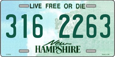 NH license plate 3162263