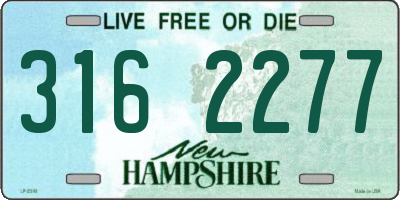 NH license plate 3162277