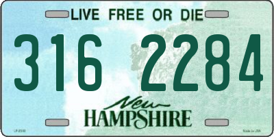 NH license plate 3162284