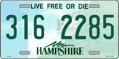 NH license plate 3162285