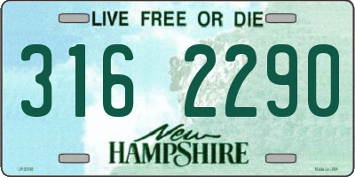 NH license plate 3162290