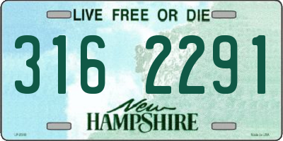 NH license plate 3162291