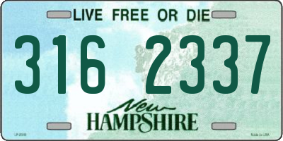 NH license plate 3162337