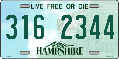 NH license plate 3162344