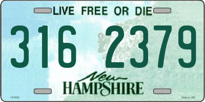 NH license plate 3162379