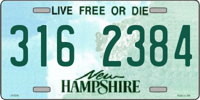 NH license plate 3162384