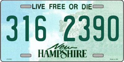 NH license plate 3162390